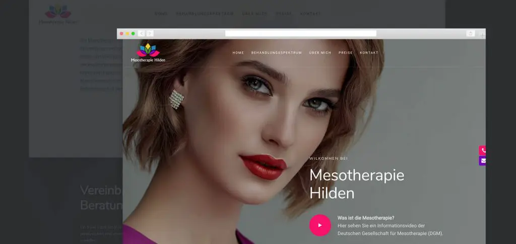 Web Relaunch – Mesotherapie Hilden