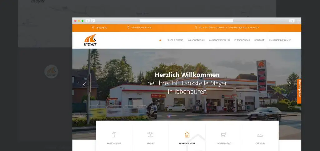 Webdesign – bft Tankstelle Meyer