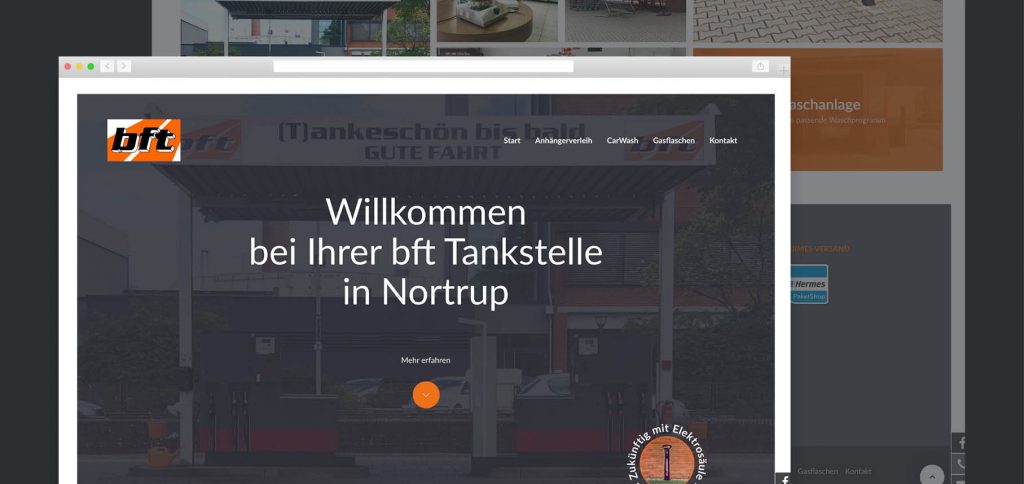 Webdesign – bft Tankstelle Nortrup