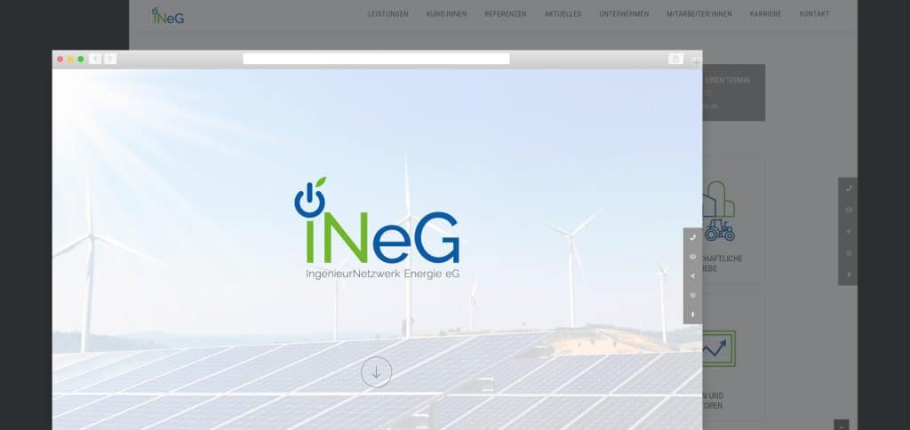 Web Relaunch – iNeG IngenieurNetzwerk Energie eG