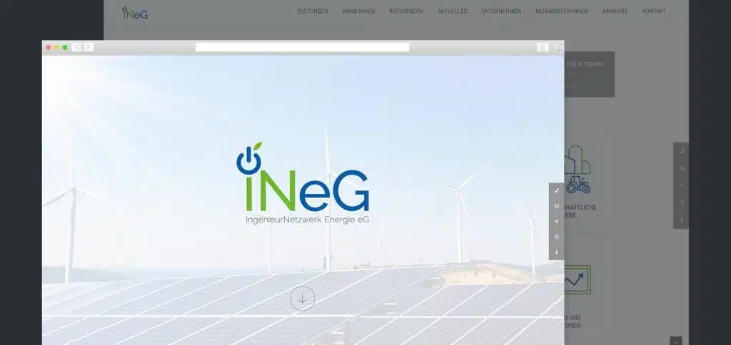 Web Relaunch – iNeG IngenieurNetzwerk Energie eG