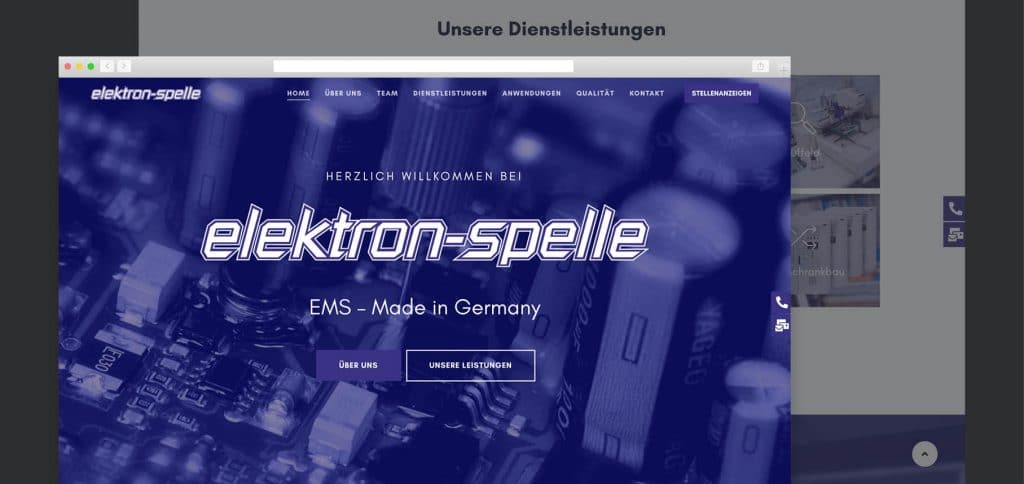 Webdesign – elektron-spelle