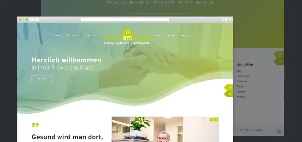 Web Relaunch – Praxis am Markt